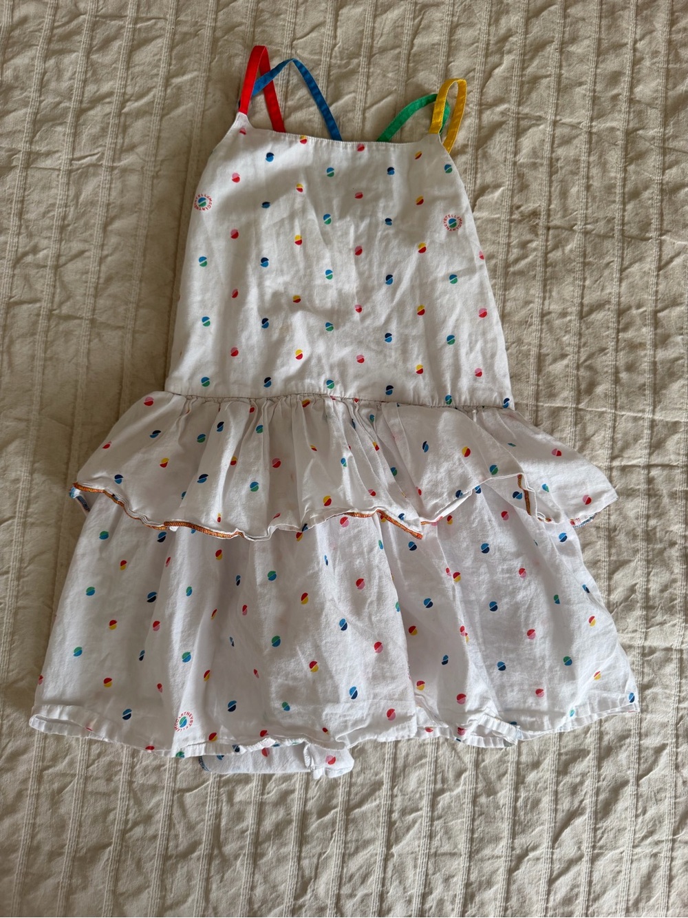 Stella McCarthy Multi-Color Dot Tiered Girls' Dress
